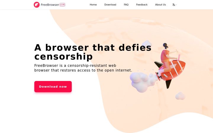 Screenshot of freebrowser.org