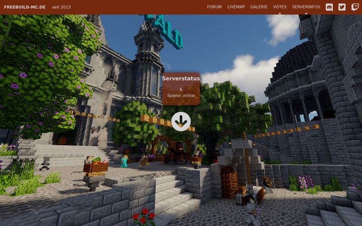 Screenshot of freebuild-mc.de