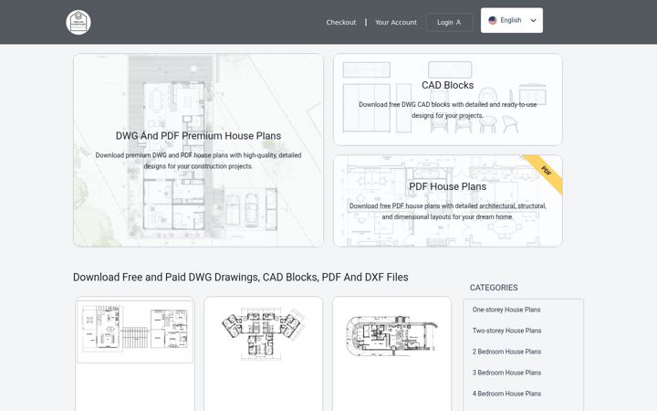 Screenshot of freecadfloorplans.com