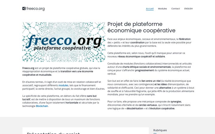 Screenshot of freeco.org