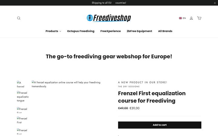 Screenshot of freediveshop.eu