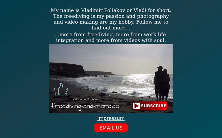 Screenshot of freediving-and-more.de
