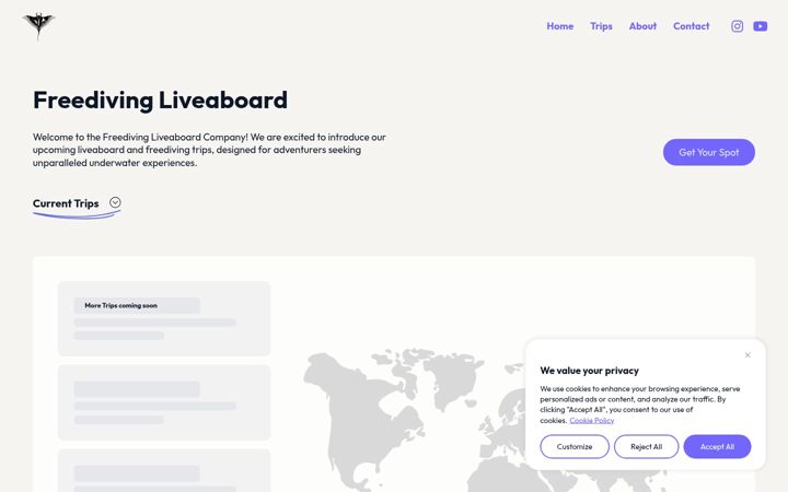 Screenshot of freediving-liveaboard.com