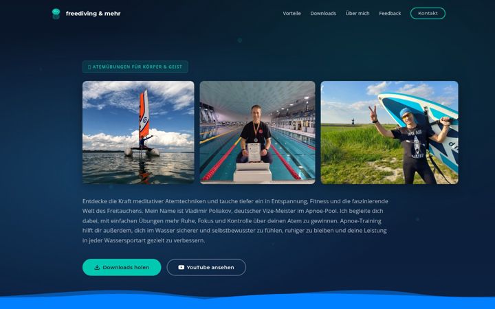 Screenshot of freediving-online.de