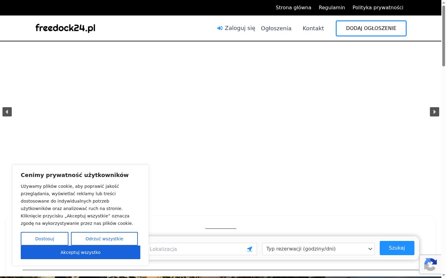 Captură de ecran a bannerului de consimțământ afișat înainte de orice interacțiune