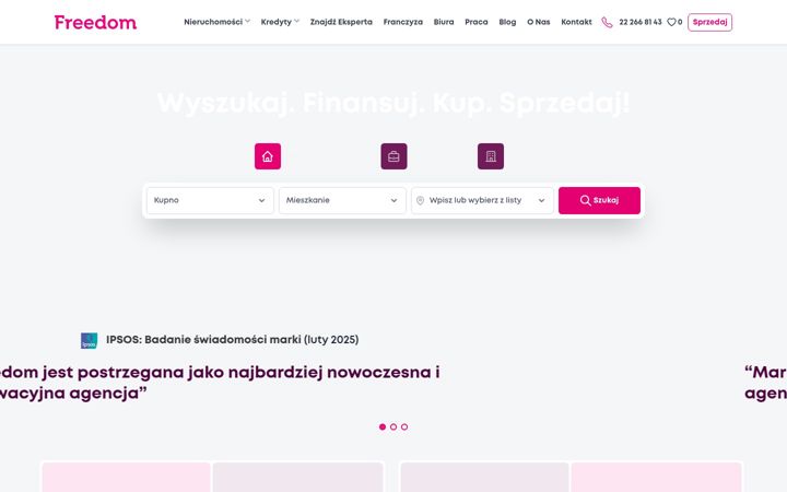 Screenshot of freedom-nieruchomosci.pl