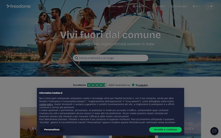 Screenshot of freedome.it