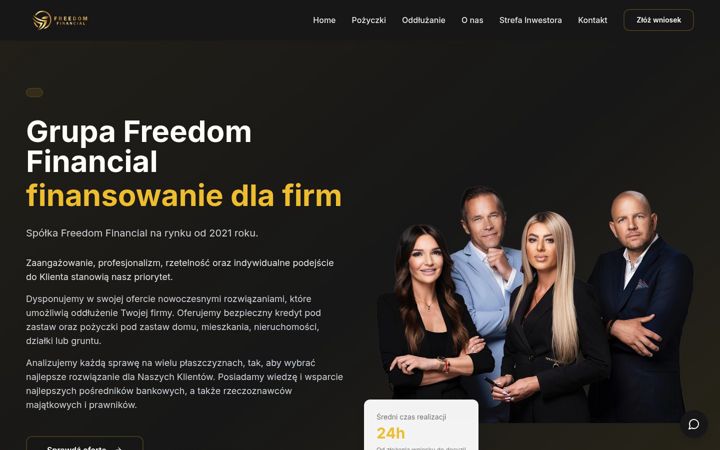 Screenshot of freedomfinancial.pl
