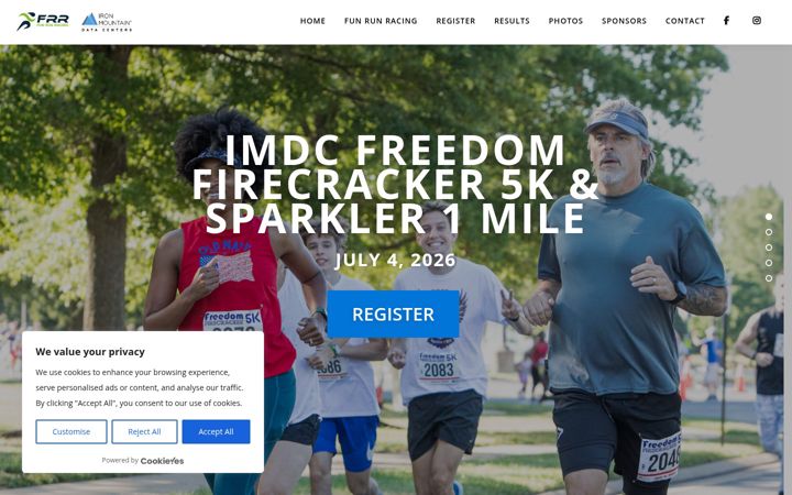 Screenshot of freedomfirecracker5k.com