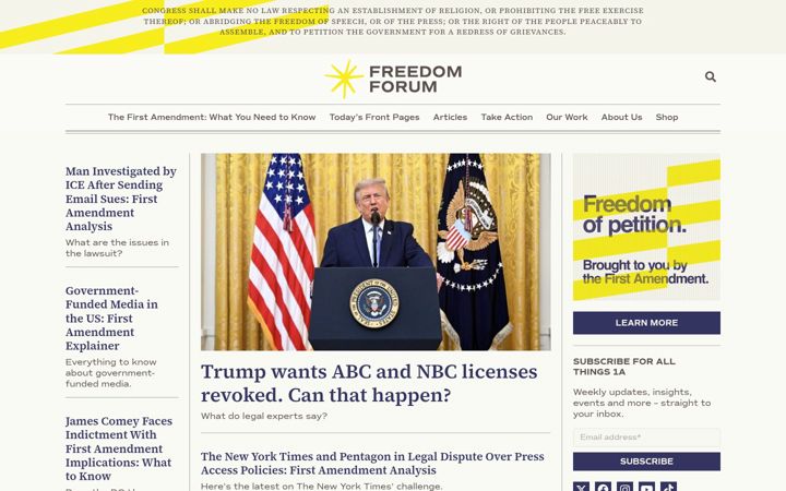 Screenshot of freedomforuminstitute.org