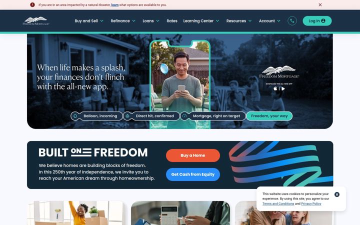Screenshot of freedommortgage.com