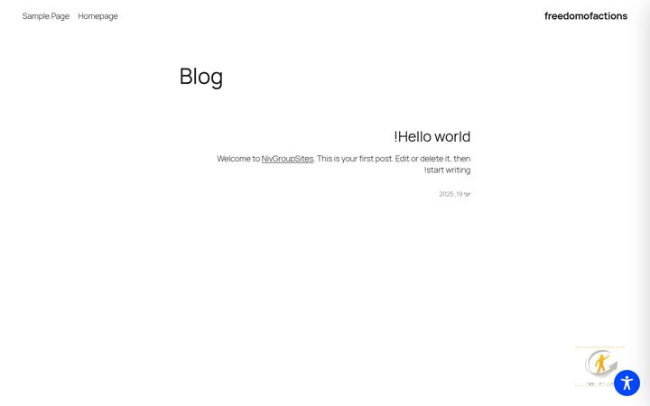 Screenshot of freedomofactions.com