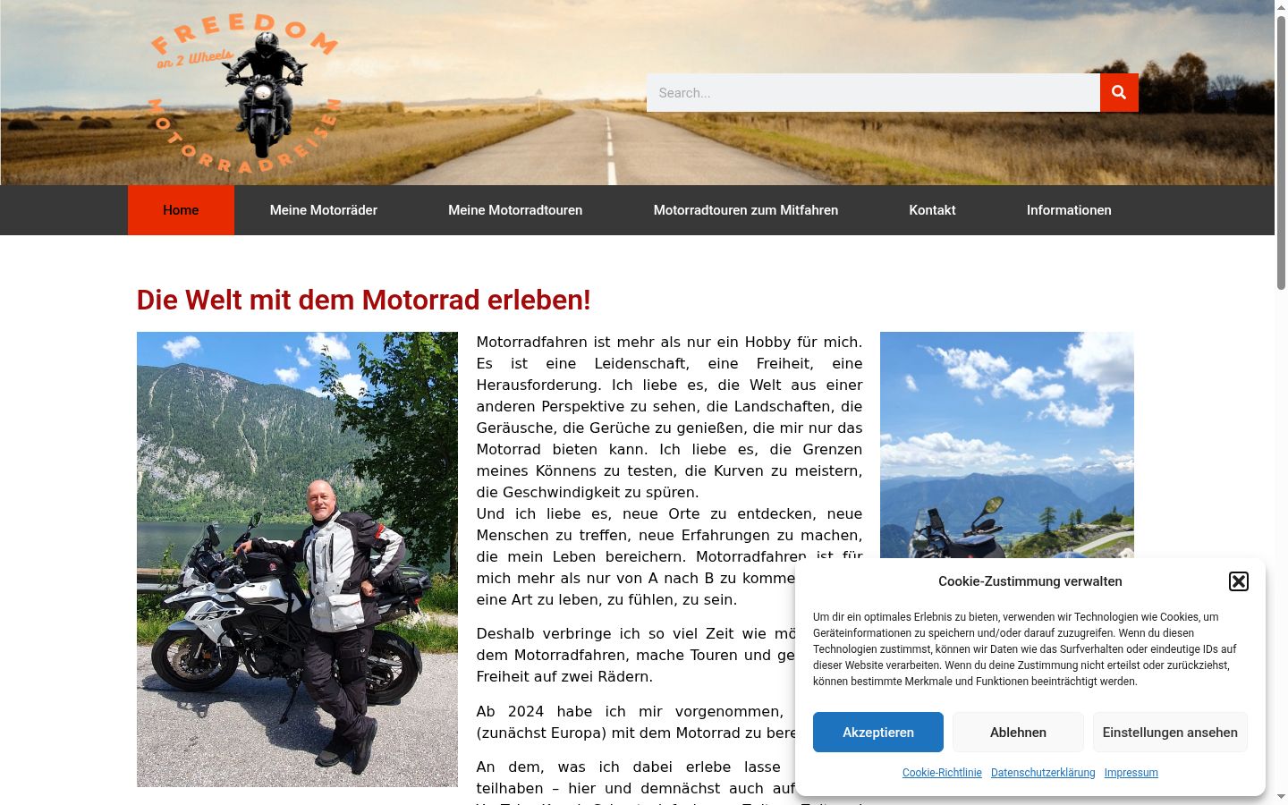 Snímek obrazovky baneru souhlasu zobrazeného před jakoukoli interakcí