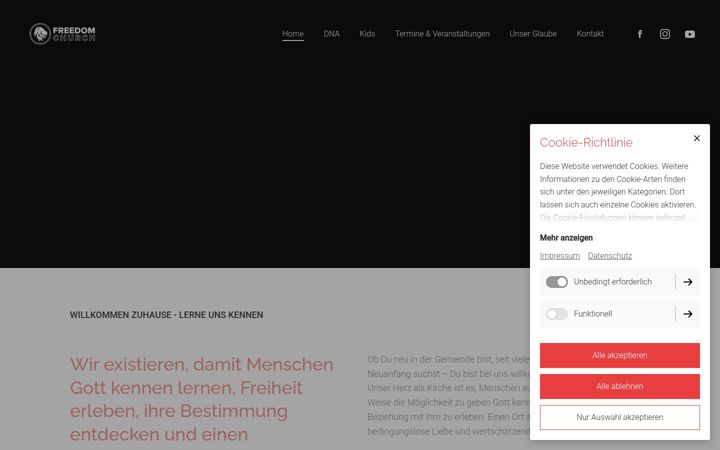 Screenshot of freedomrheinneckar.com