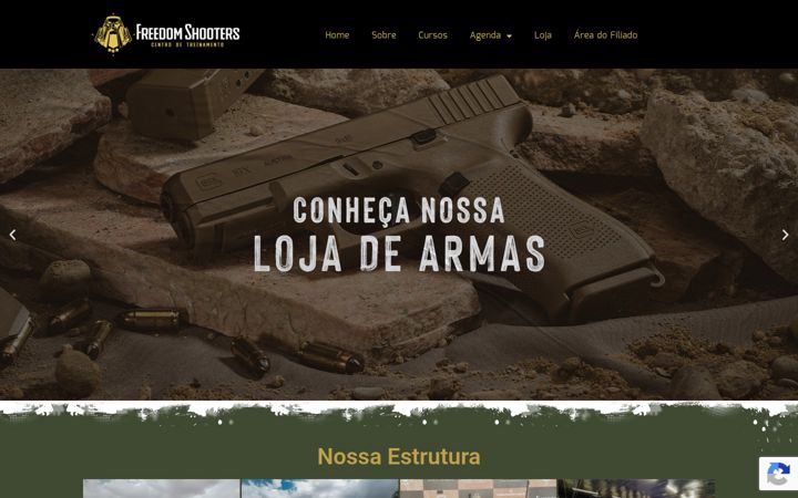 Ekrano kopija freedomshooters.com.br