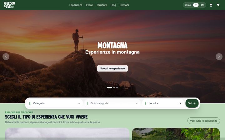 Screenshot of freedomtolive.travel