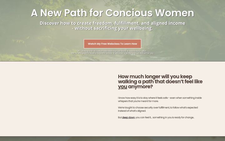 Screenshot of freedomwithmarlene.com