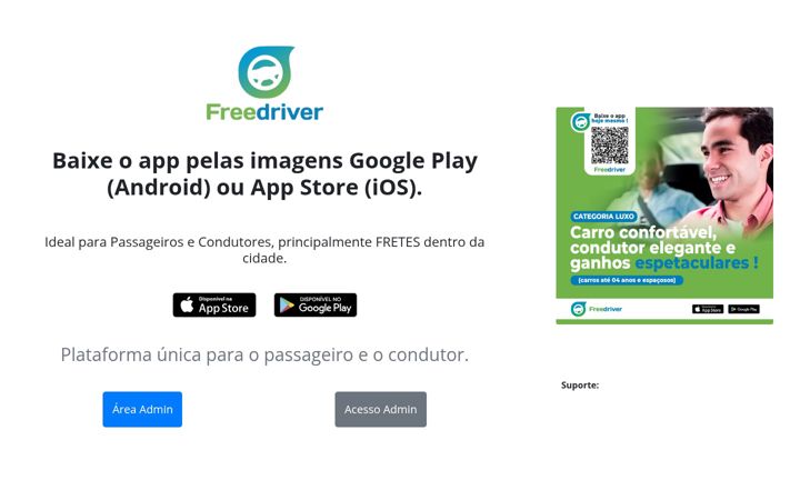Ekrano kopija freedriver.com.br