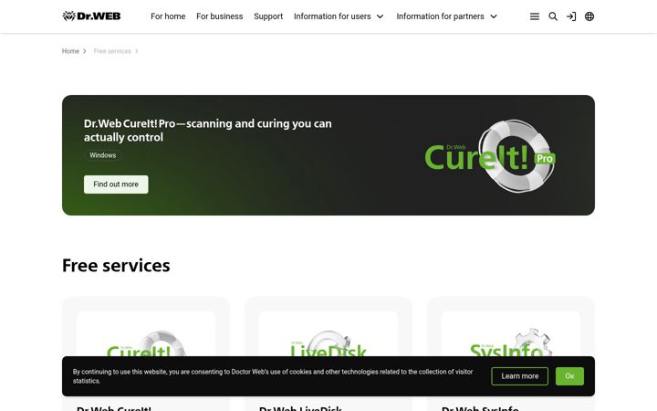 Screenshot of freedrweb.com