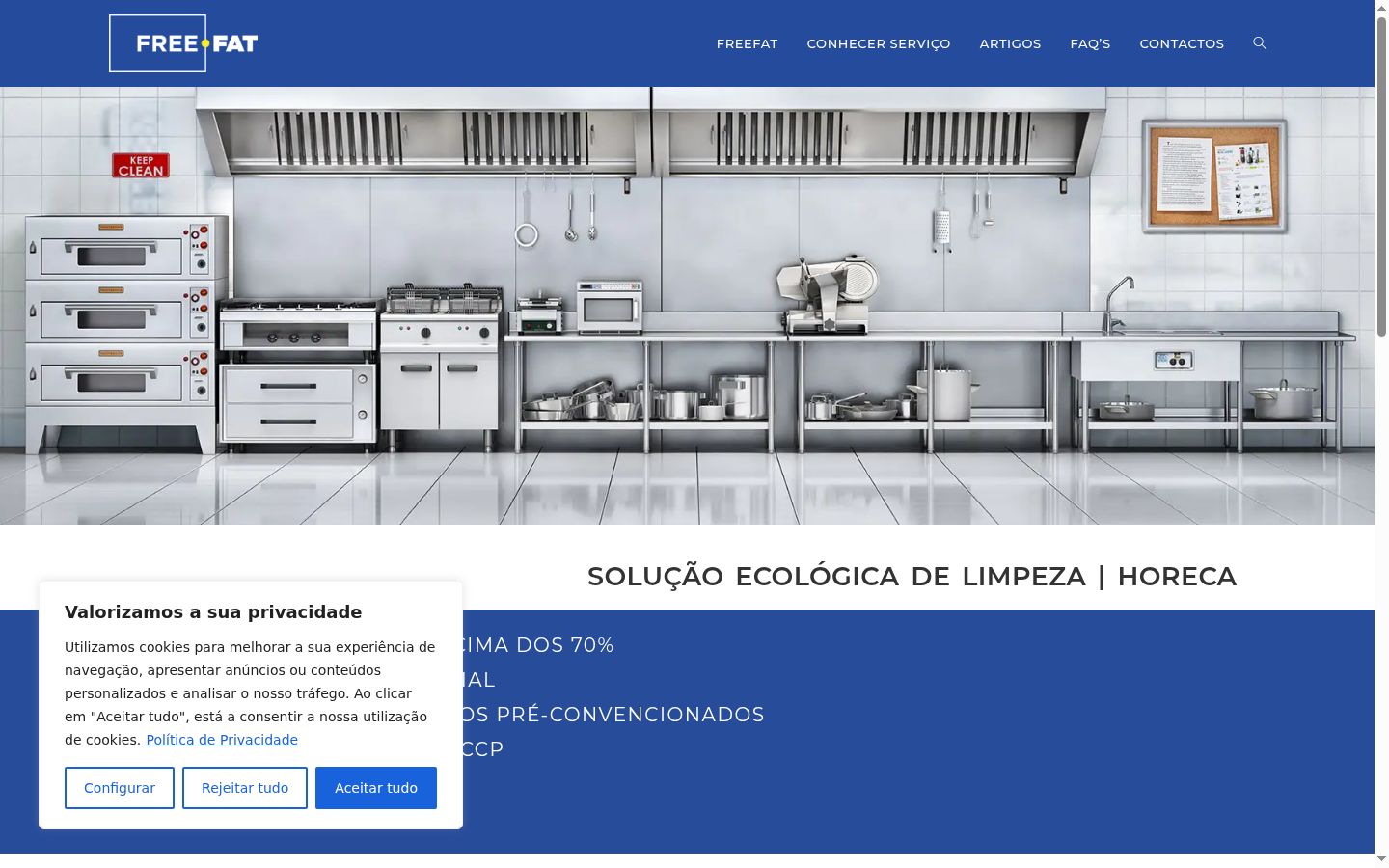 Captura de pantalla del banner de consentimiento mostrado antes de cualquier interacción