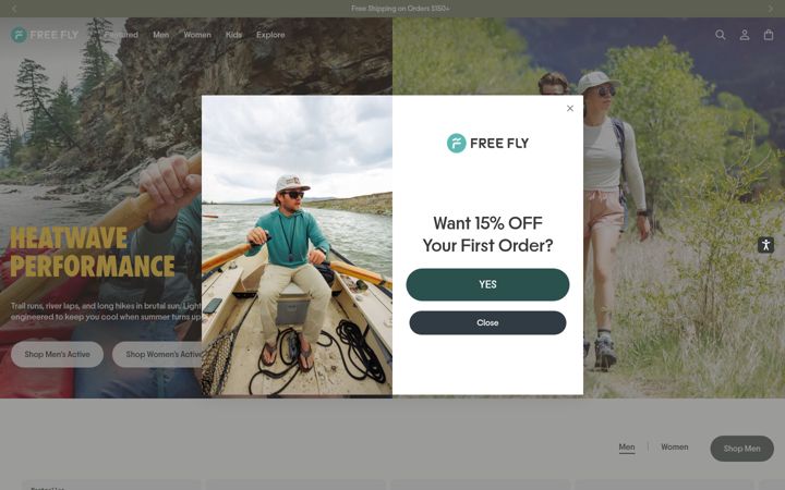 Screenshot of freeflyapparel.com