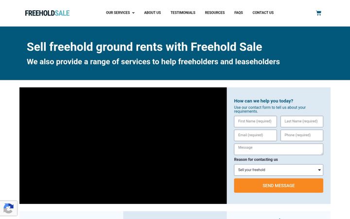 Snímek obrazovky freehold-sale.co.uk
