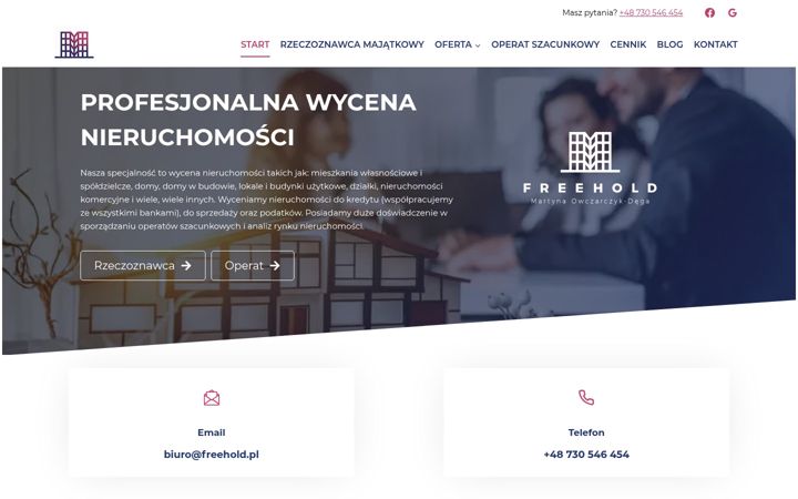 Screenshot of freehold.pl
