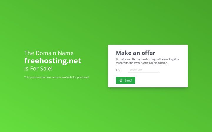 Screenshot of freehosting.net