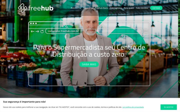 Ekrano kopija freehub.com.br