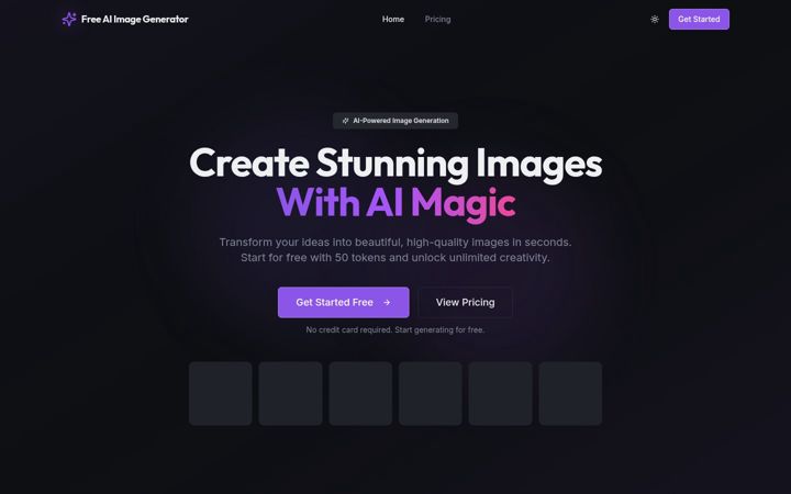 Screenshot of freeimagegenerator.com