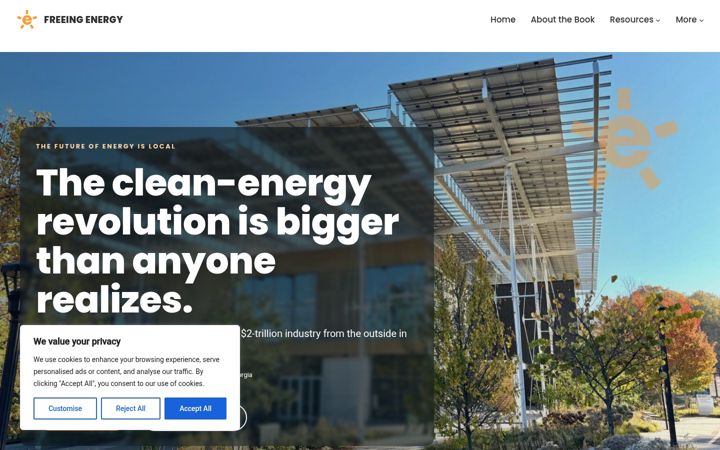 Screenshot of freeingenergy.com