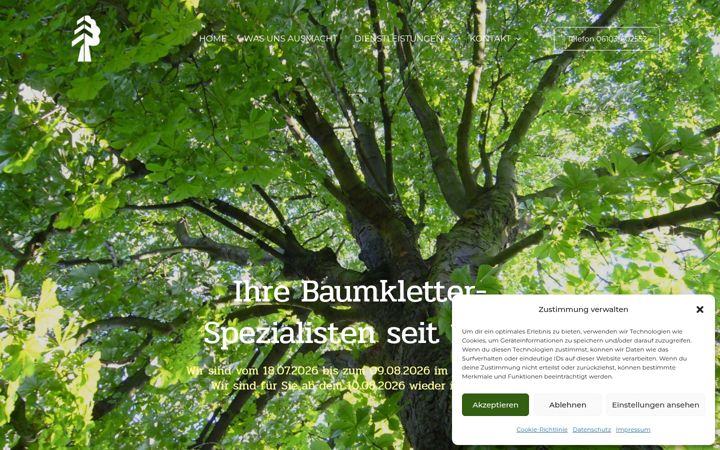 Screenshot of freelance-baumpflege.de