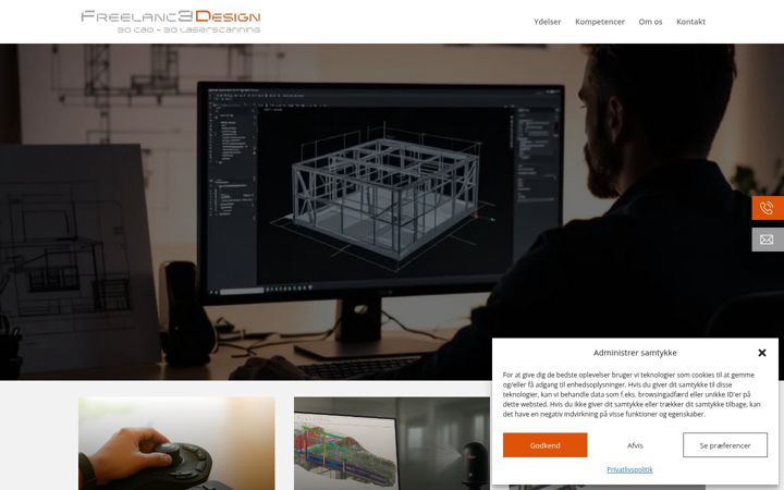 Screenshot of freelancedesign.dk