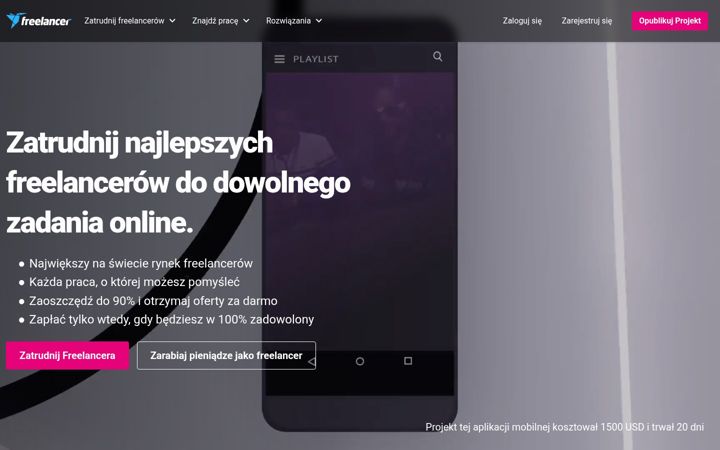 Screenshot of freelancer.pl