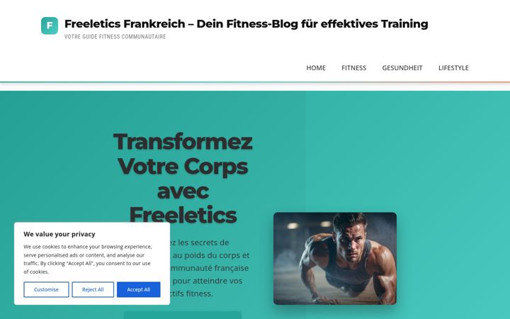 Screenshot of freeleticsfrance.com