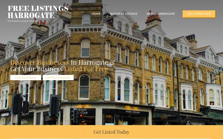 Screenshot of freelistingharrogate.co.uk