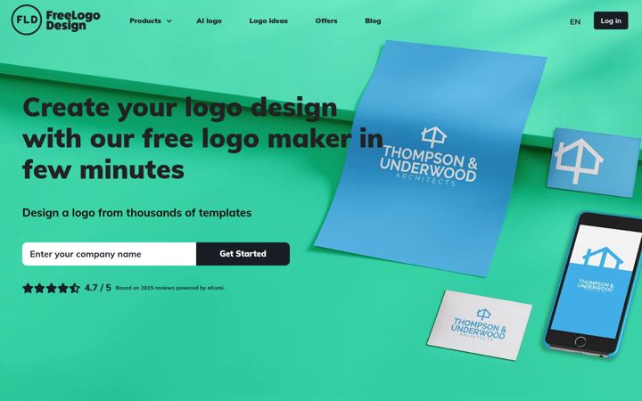 Screenshot of freelogodesign.org