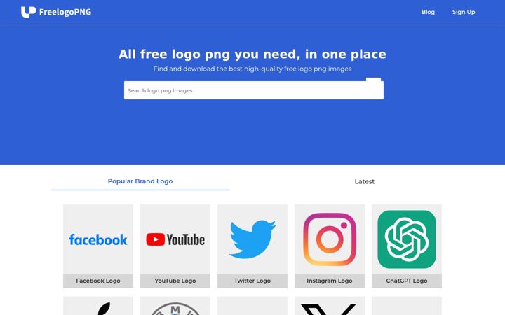 Screenshot of freelogopng.com