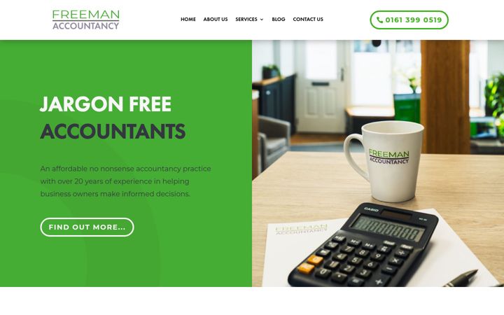 Screenshot di freemanaccountancy.co.uk
