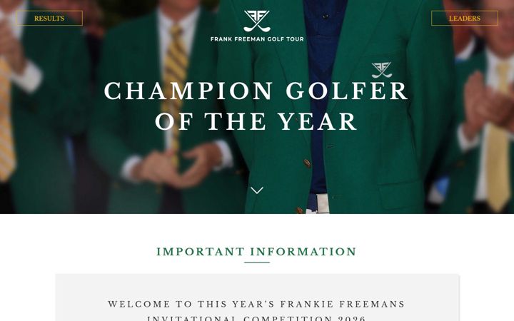 Screenshot di freemansgolftour.co.uk