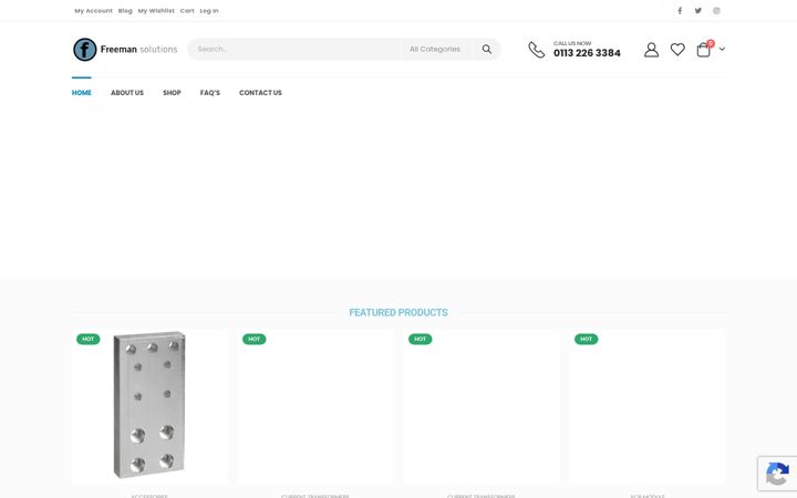 Screenshot of freemansolutions.co.uk
