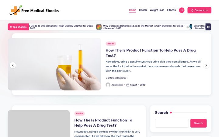 Screenshot of freemedicalebooks.net