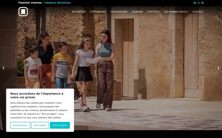 Screenshot of freemickaventure.com