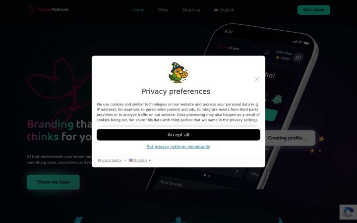 Screenshot of freemind.cz