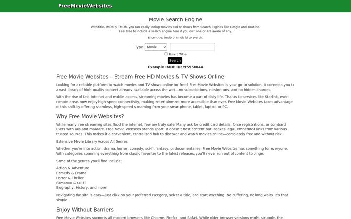 Screenshot of freemoviewebsites.top