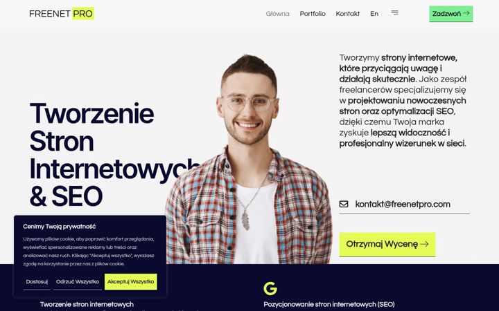 Screenshot of freenetpro.com