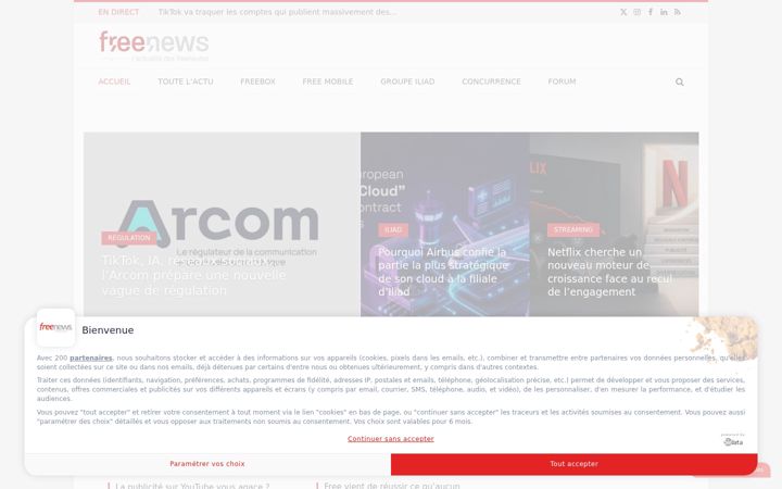 Screenshot ta' freenews.fr
