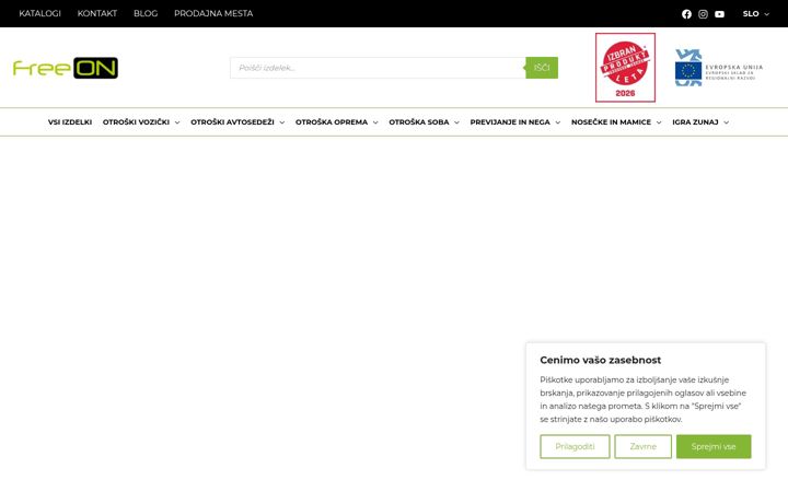 Captura de ecrã de freeon.si