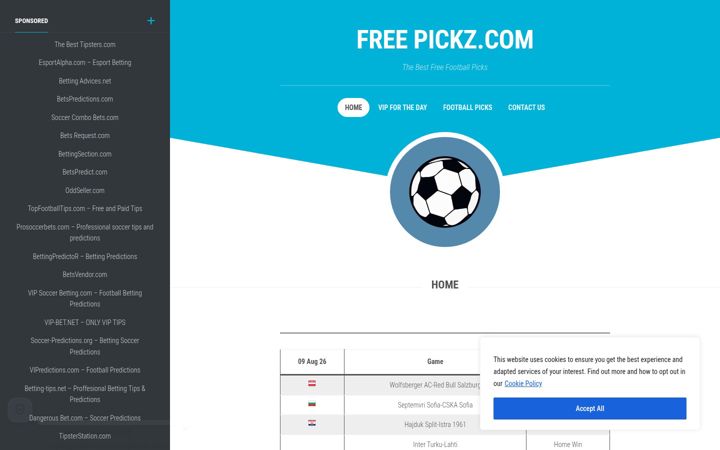 Screenshot of freepickz.com
