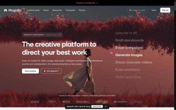 Screenshot of freepik.com